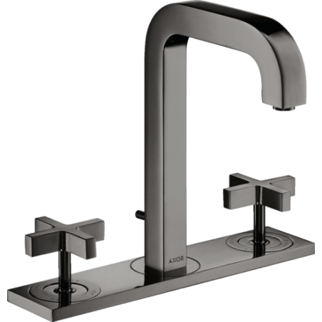 AXOR Citterio - Robinetterie 3 trous lavabo avec bec verseur 140 mm poignées en croix