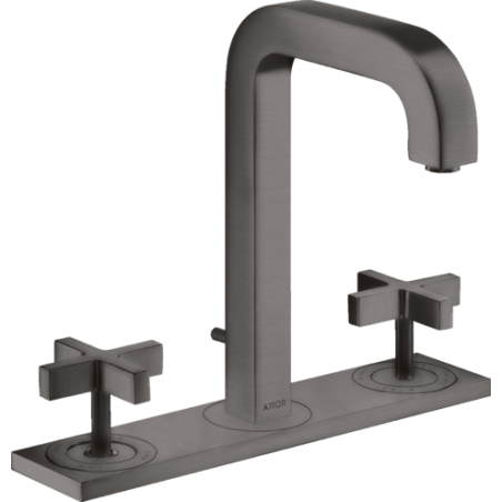 AXOR Citterio - Robinetterie 3 trous lavabo avec bec verseur 140 mm poignées en croix