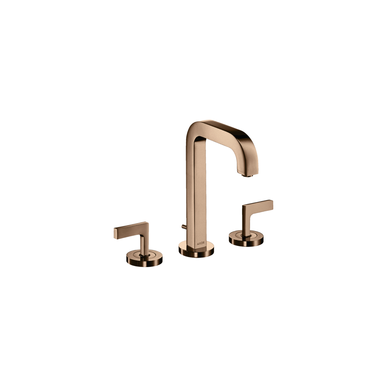 AXOR Citterio - Robinetterie lavabo 3 trous avec rosaces avec bec verseur 140 mm poignées à levier