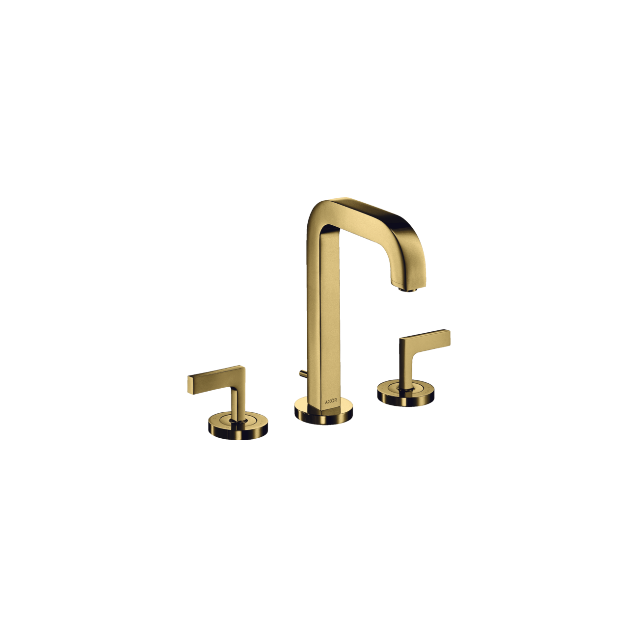 AXOR Citterio - Robinetterie lavabo 3 trous avec rosaces avec bec verseur 140 mm poignées à levier