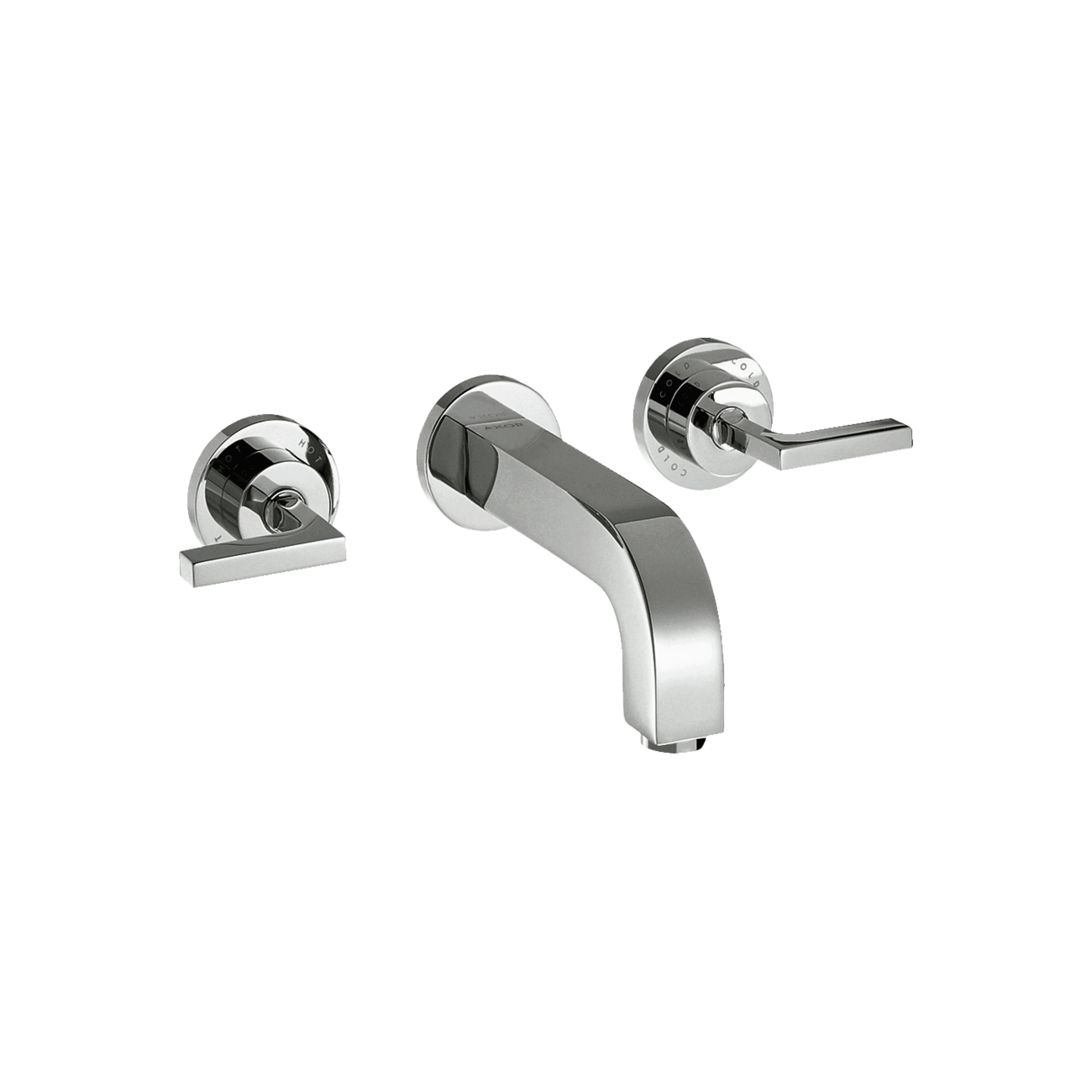 AXOR Citterio - Washbasin mixer 3 holes recessed wall with rosettes