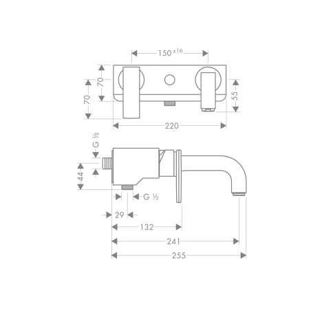 AXOR Citterio - Single lever bidet mixer with diamond cut