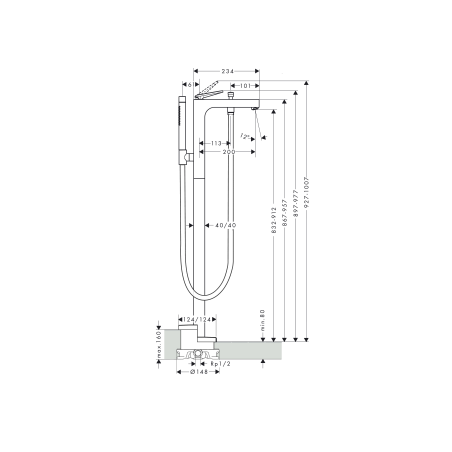 AXOR Citterio - Single lever mixer with diamond cut handle