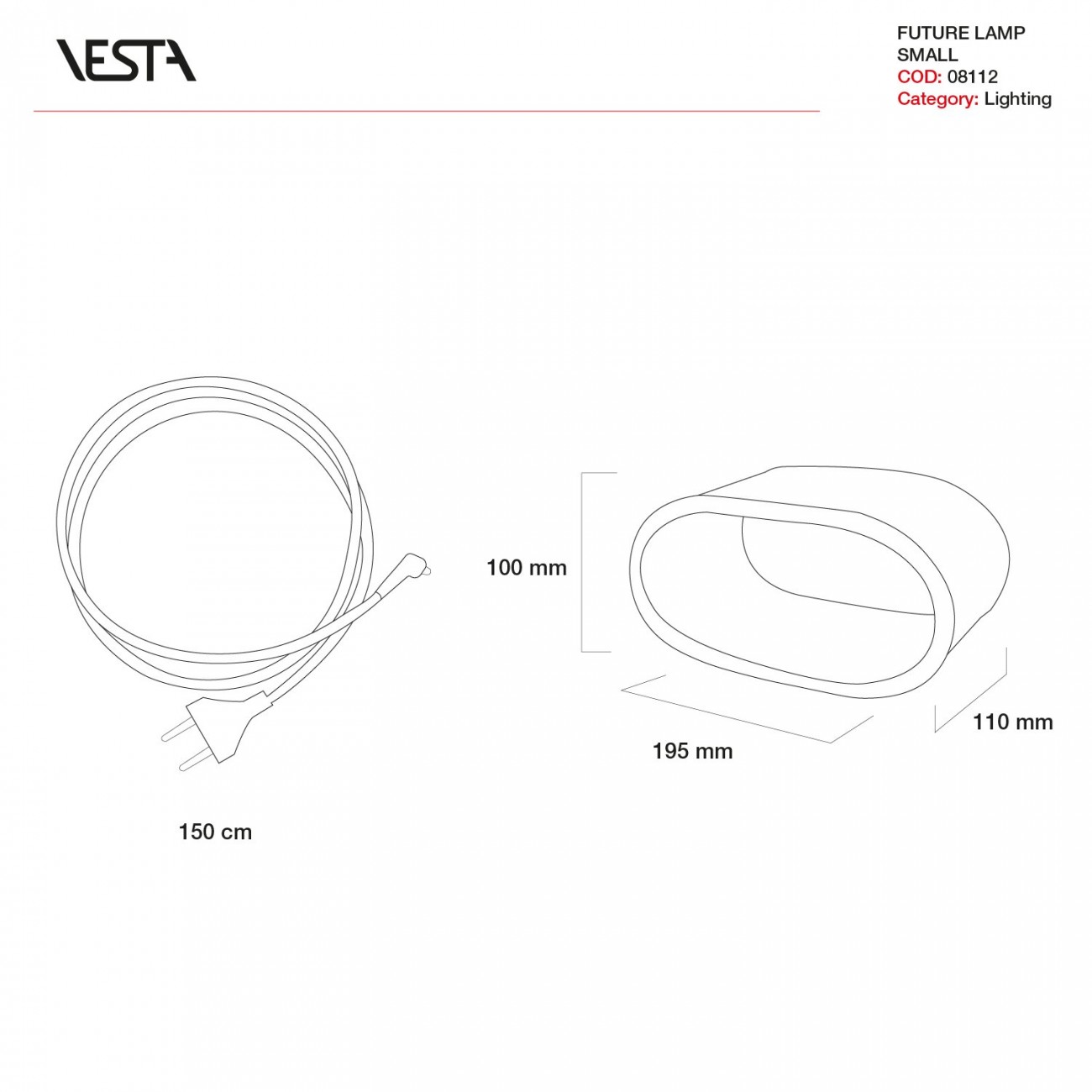 VESTA FUTURE - Lampada da tavolo