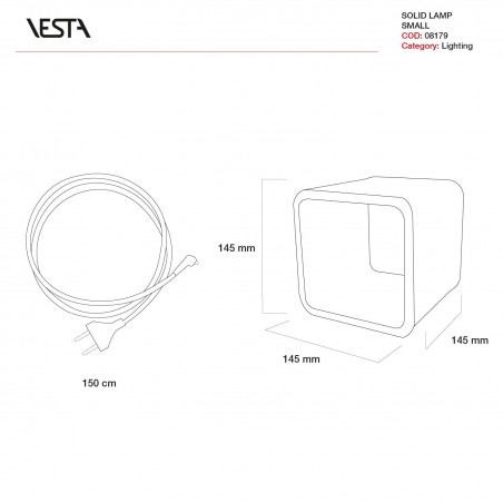 VETSA SOLID - Lampada da tavolo Flots (Piccola)