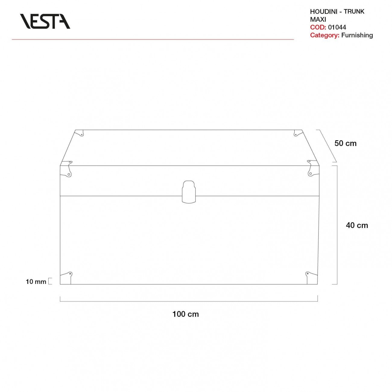 VESTA HOUDINI MAXI - Baule