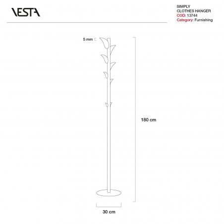 VESTA SIMPLY - Appendiabiti Pop Decor