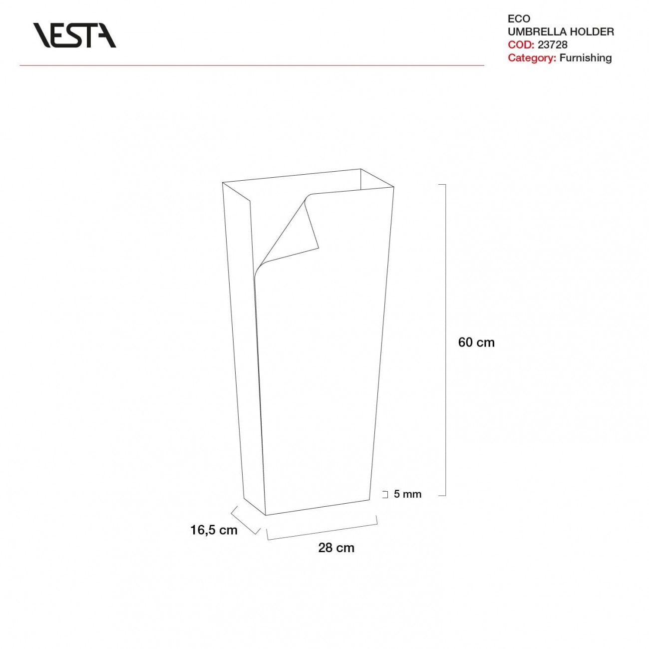 VESTA ECO - Porte-parapluie