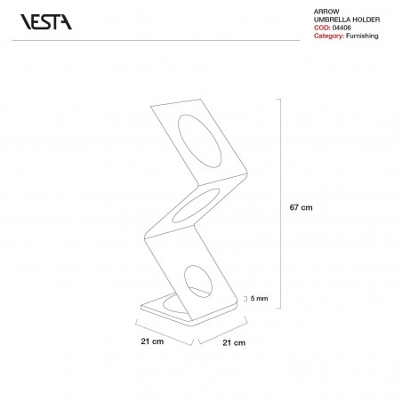 VESTA ARROW - Portaombrelli