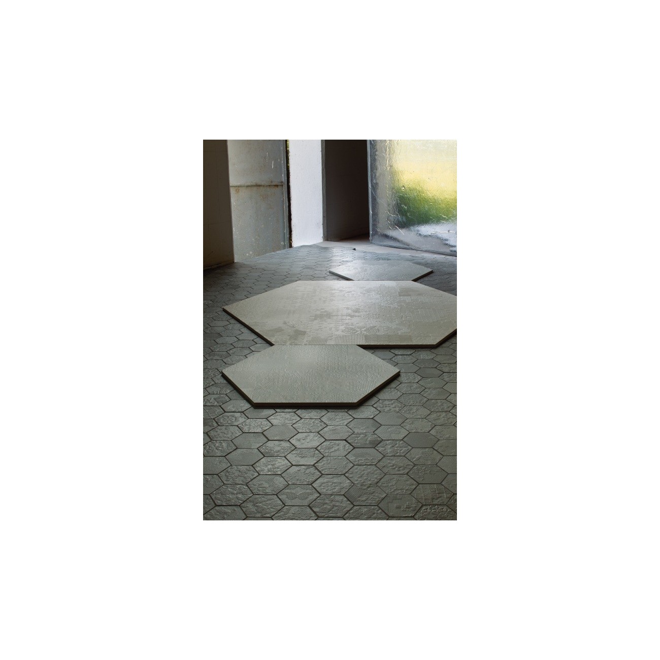 Mutina Dèchirer Esagona Decor Grigio