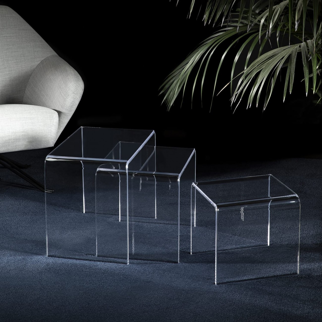 VESTA SIMPLY - Set tavolini tris