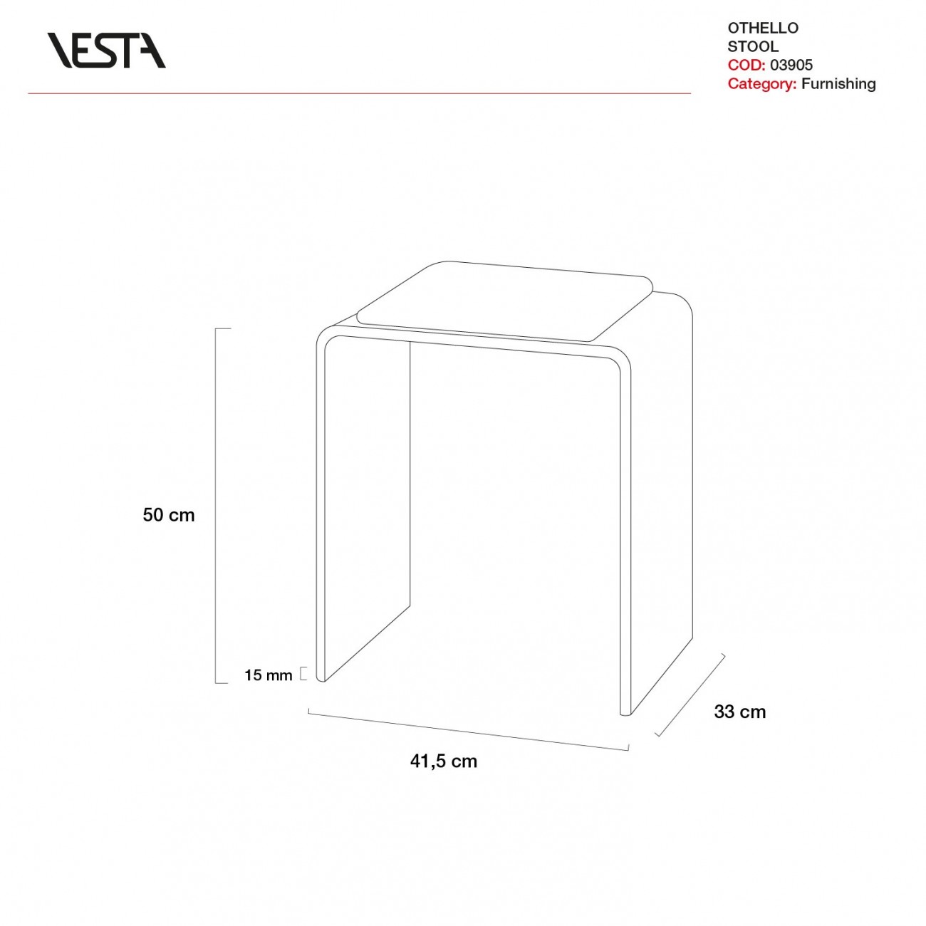 VESTA JAGO - Stool