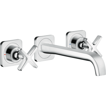 AXOR CITTERIO E - Washbasin taps 3 holes wall