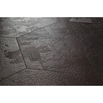 Mutina Dèchirer Esagona Decor Nero