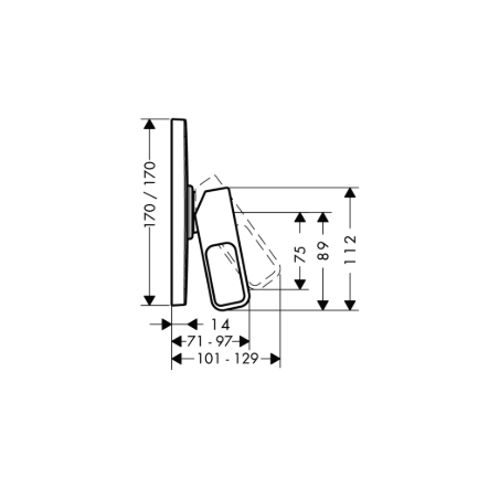 AXOR URQUIOLA - Miscelatore monocomando doccia incasso
