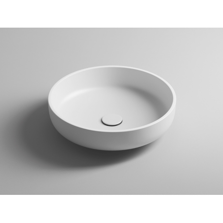 VALDAMA FONTE - Ceramic washbasin for countertop use Ø45 h13