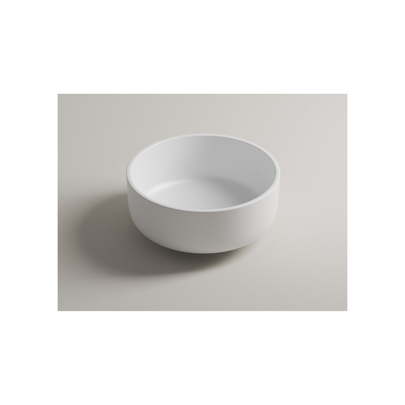 VALDAMA - Ceramic countertop washbasin somebody Ø40 h18