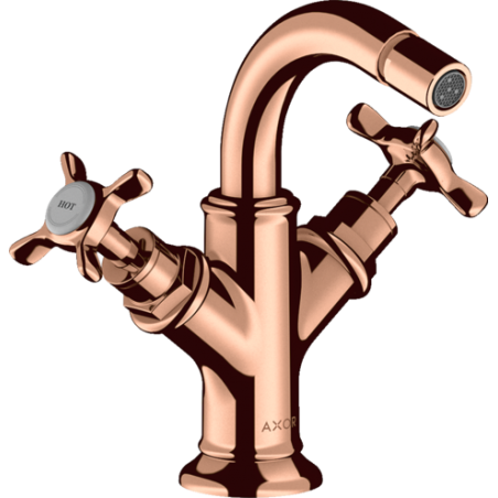 AXOR MONTREUX - Mitigeur bidet à 2 poignées avec poignées en croix et tirant