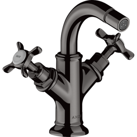 AXOR MONTREUX - 2 handles bidet mixer with cross handles and pull rod