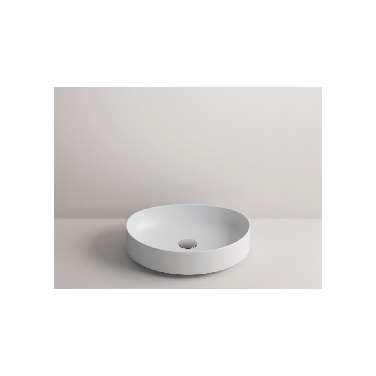 VALDAMA DROP- Lavabo in ceramica  da appoggio 50x38 h12