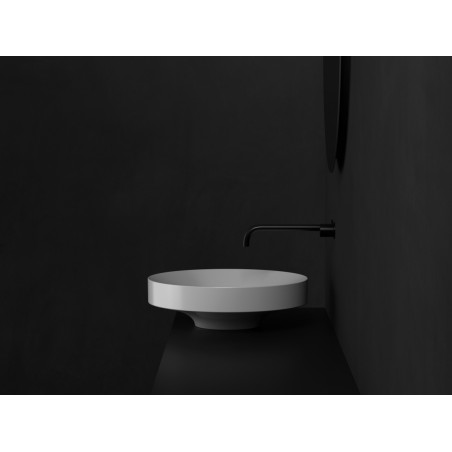 VALDAMA Occhio - Lavabo in ceramica da appoggio Ø50 h15