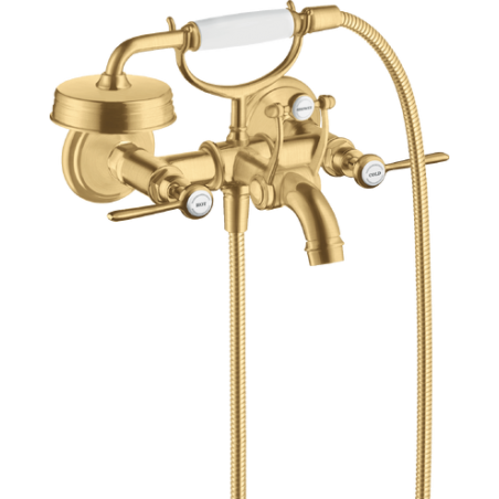 AXOR MONTREUX - Mélangeur de baignoire à 2 poignées externe avec poignées Levier