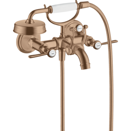 AXOR MONTREUX - Mélangeur de baignoire à 2 poignées externe avec poignées Levier
