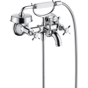 AXOR MONTREUX - Miscelatore vasca a 2 maniglie esterno con maniglie Croce