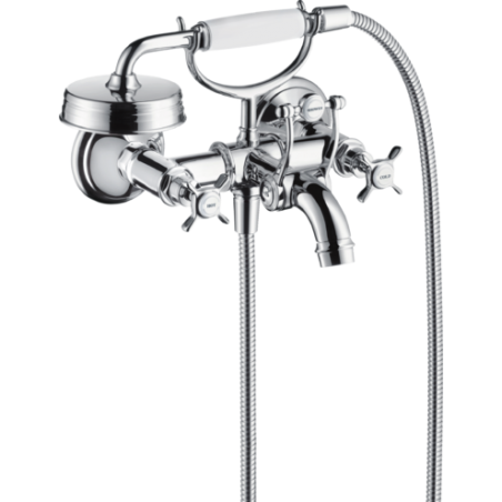 AXOR MONTREUX - Mélangeur de baignoire à 2 poignées externe avecpoignées Croix