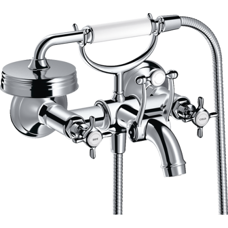 AXOR MONTREUX - Mélangeur de baignoire à 2 poignées externe avecpoignées Croix