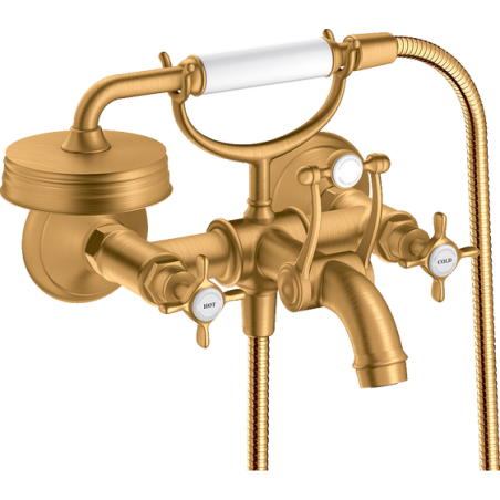 AXOR MONTREUX - Mélangeur de baignoire à 2 poignées externe avecpoignées Croix