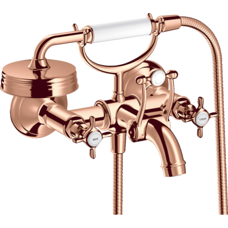 AXOR MONTREUX - Mélangeur de baignoire à 2 poignées externe avecpoignées Croix