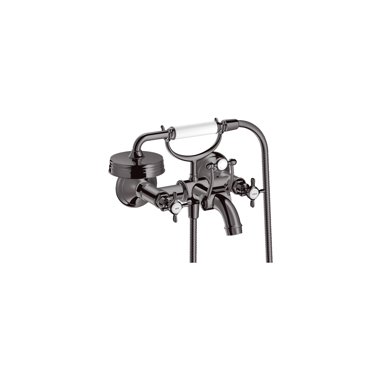 AXOR MONTREUX - Mélangeur de baignoire à 2 poignées externe avecpoignées Croix