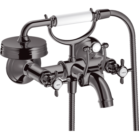 AXOR MONTREUX - Mélangeur de baignoire à 2 poignées externe avecpoignées Croix