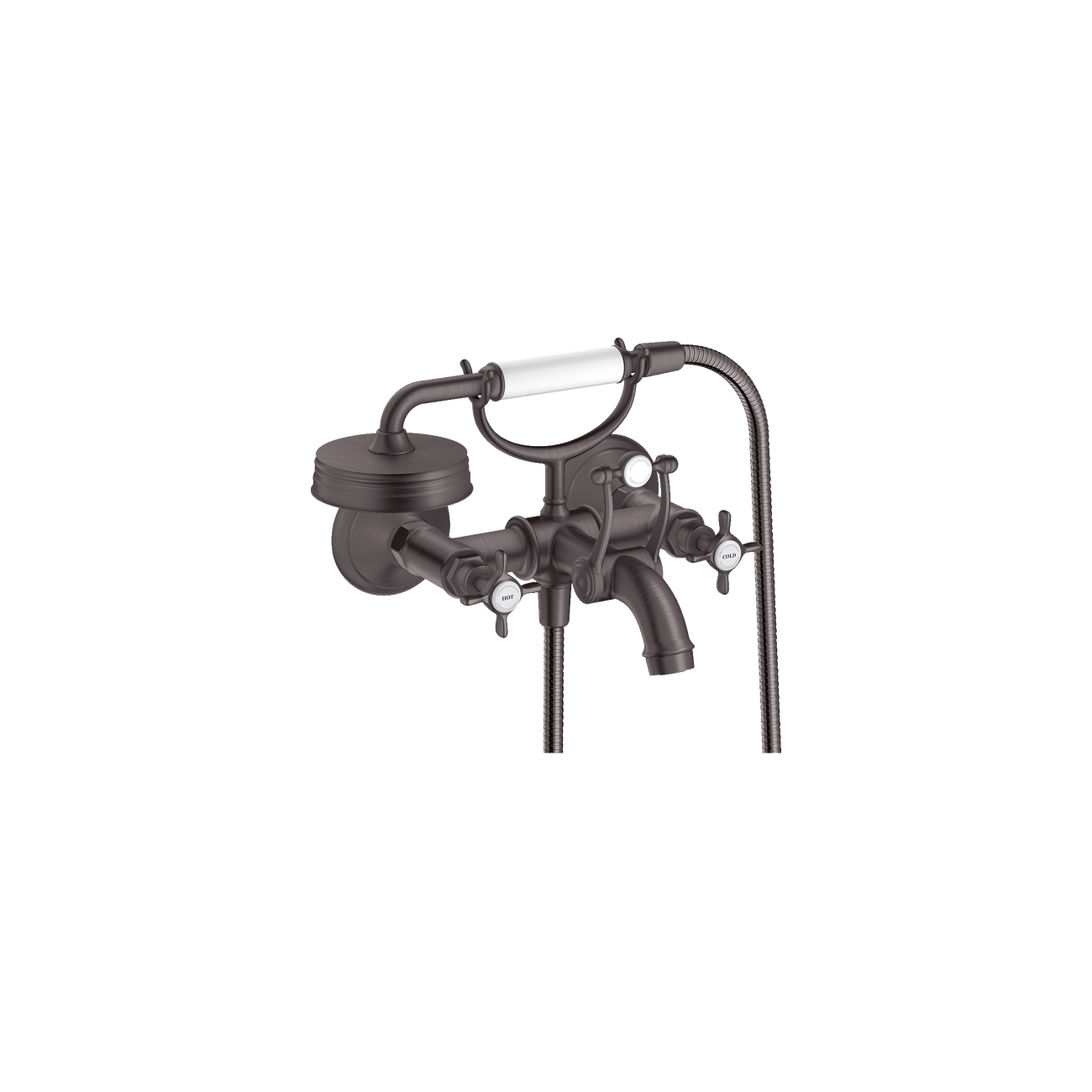 AXOR MONTREUX - Mélangeur de baignoire à 2 poignées externe avecpoignées Croix