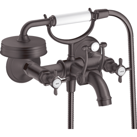 AXOR MONTREUX - Mélangeur de baignoire à 2 poignées externe avecpoignées Croix