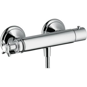 AXOR MONTREUX - Outdoor thermostatic shower mixer with cross handle