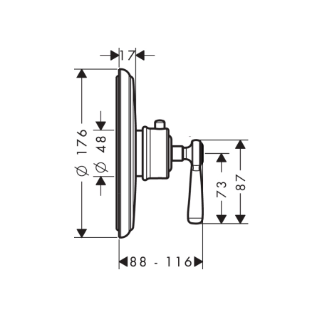 AXOR MONTREUX - Built in thermostatic mixer