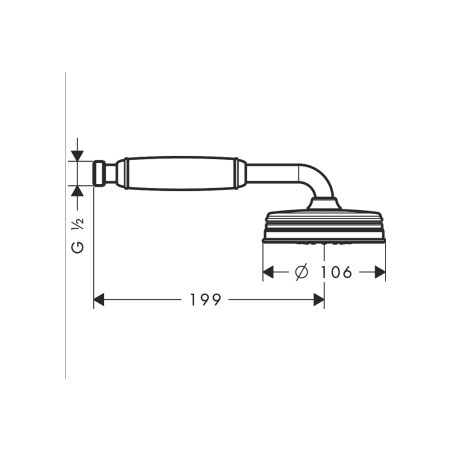 AXOR MONTREUX - Hand shower 100 1jet