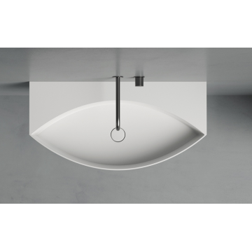 VALDAMA Eye - Ceramic countertop and suspended sink 90x45 h13. Without hole.