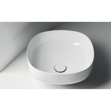 VALDAMA Top - Lavabo en céramique 45 x 45 h18