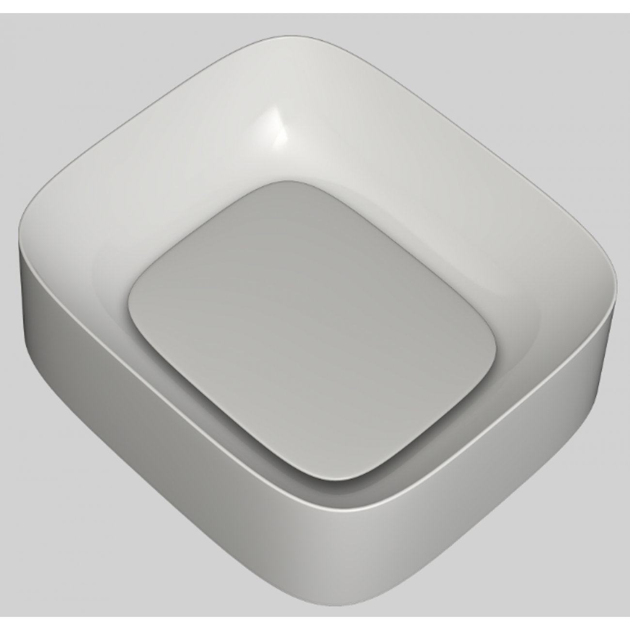 VALDAMA Aquarelle - Lavabo en céramique de bureau 43x38 h15