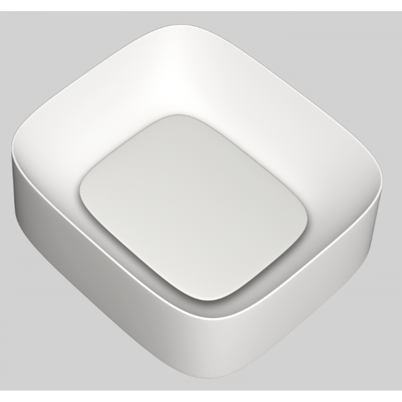 VALDAMA Aquarelle - Lavabo en céramique de bureau 43x38 h15