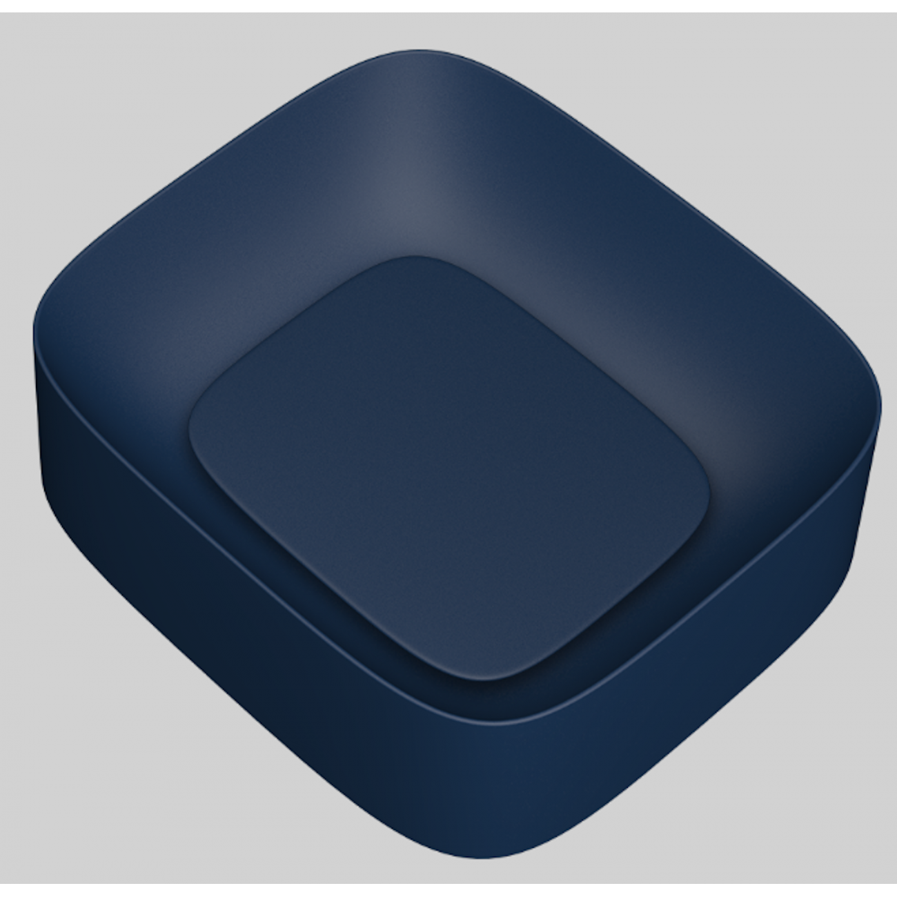 VALDAMA Aquarelle - Lavabo en céramique de bureau 43x38 h15