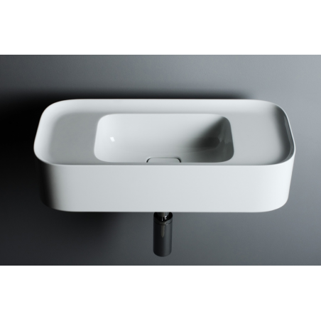 VALDAMA Cameo - Ceramic washbasin for support and suspended. 60 x 28 h12.