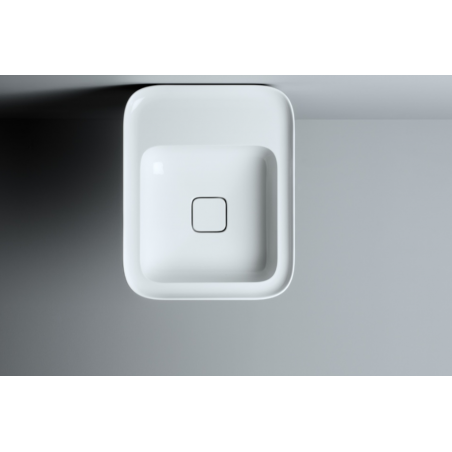 VALDAMA Cameo - Lavabo en céramique à poser et suspendu 50 x 40 h14.