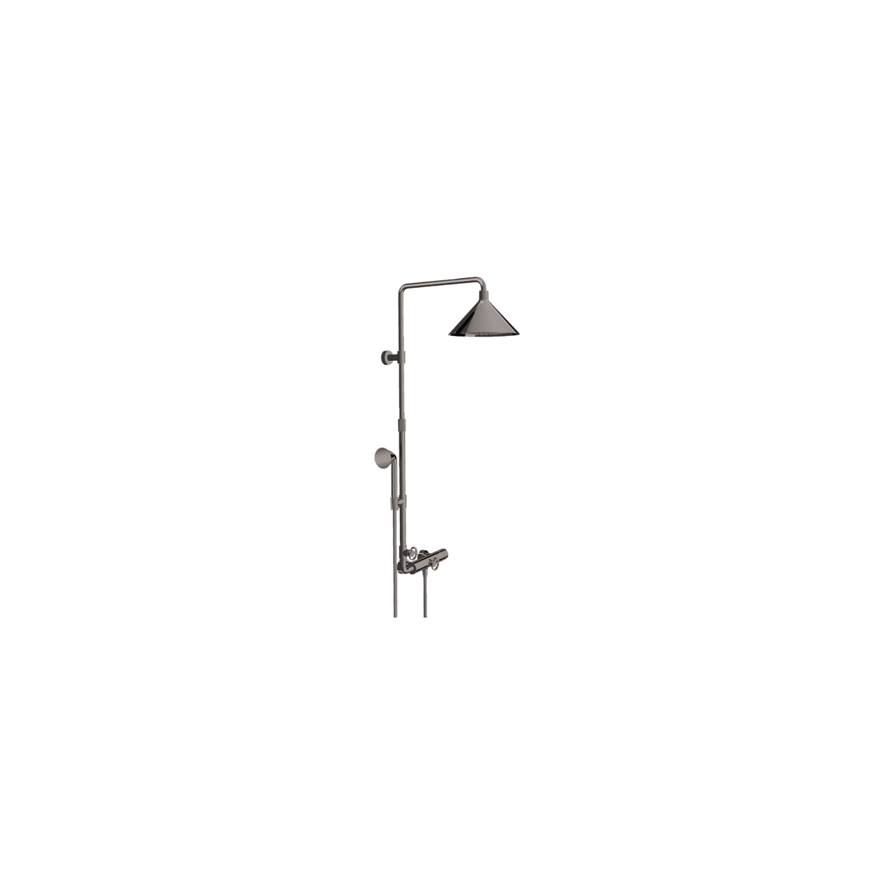 AXOR SHOWERS/FRONT - Showerpipe with thermostatic mixer and shower head 240 2jet