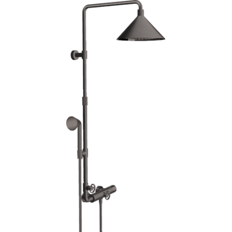 AXOR SHOWERS/FRONT - Showerpipe avec mélangeur thermostatique et pomme de douche 240 2jet