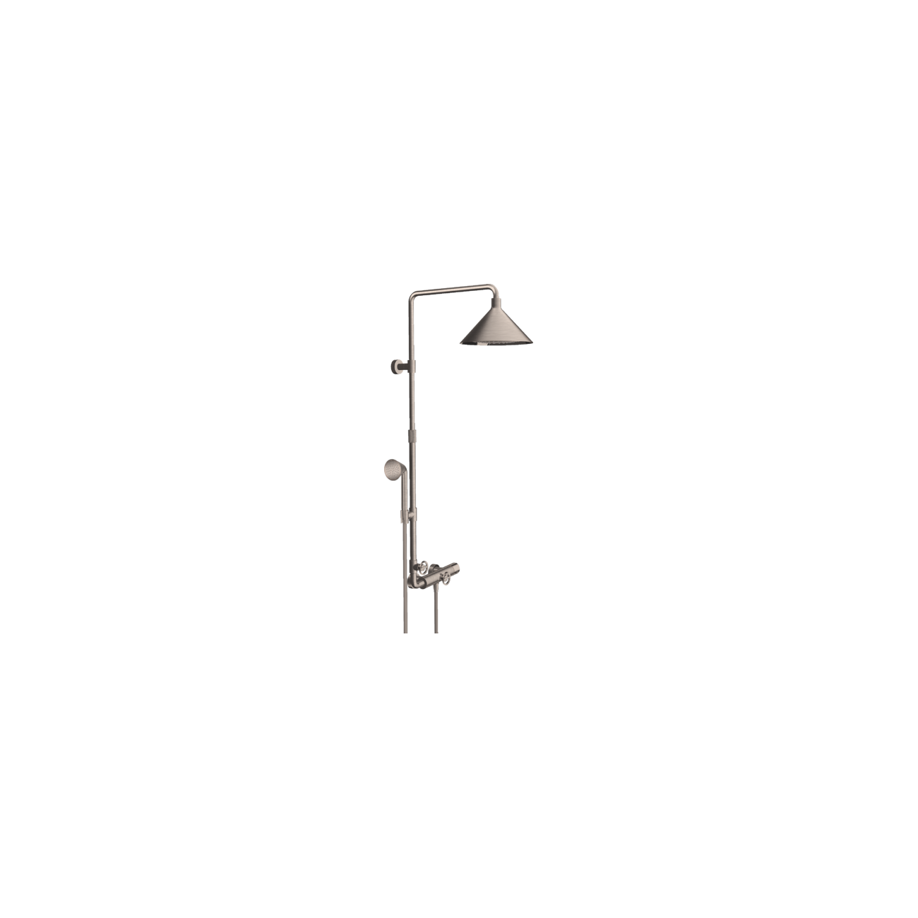 AXOR SHOWERS/FRONT - Showerpipe with thermostatic mixer and shower head 240 2jet