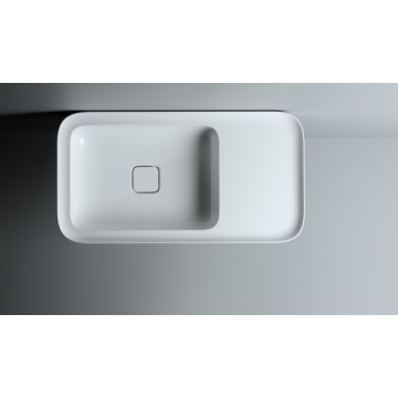 VALDAMA Cameo - Lavabo in ceramica da appoggio 75 x 40 h14 piano 26